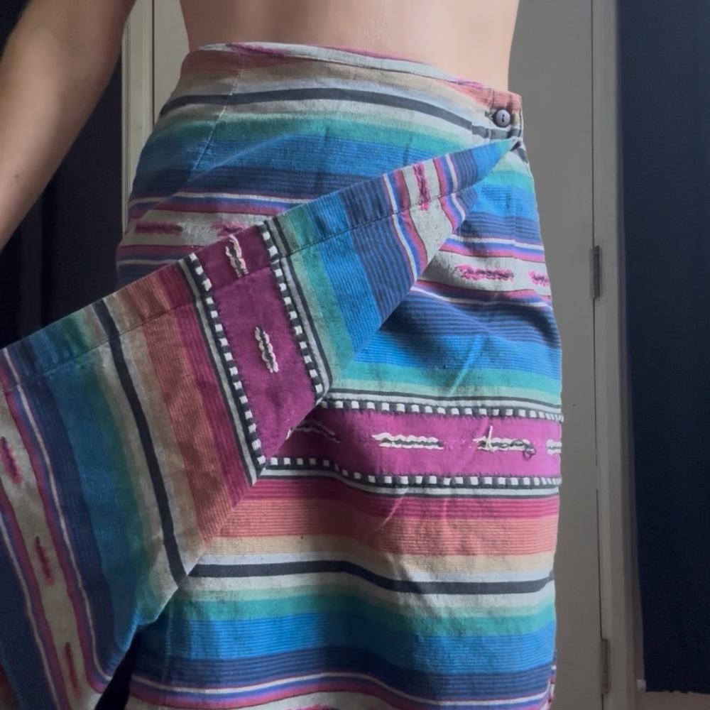 Vintage Southwestern Style Wrap Skirt - Picture 11 of 11
